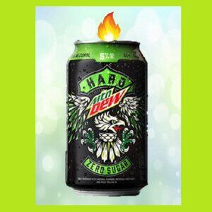 12oz Candle Hard Mtn Dew Zero Sugar Can Handcrafted in Tennessee Scented Party